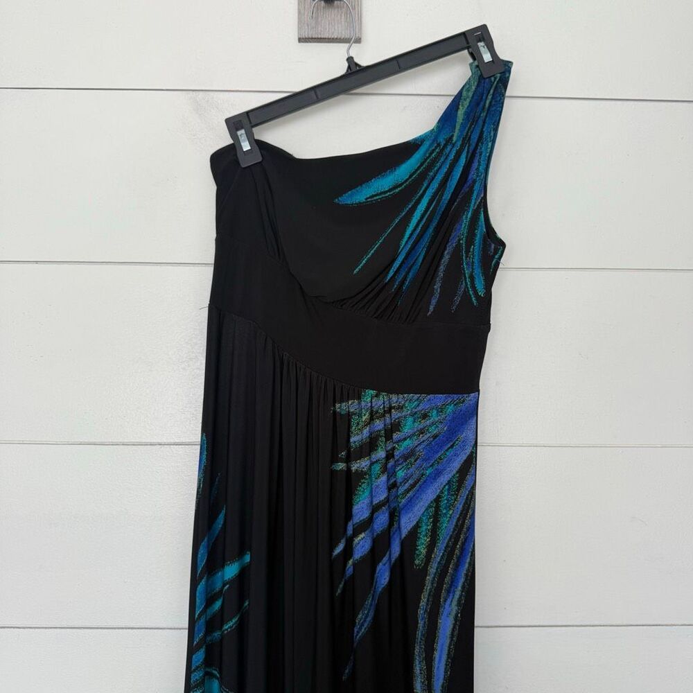 London Times Women’s 6 One Shoulder Maxi Dress